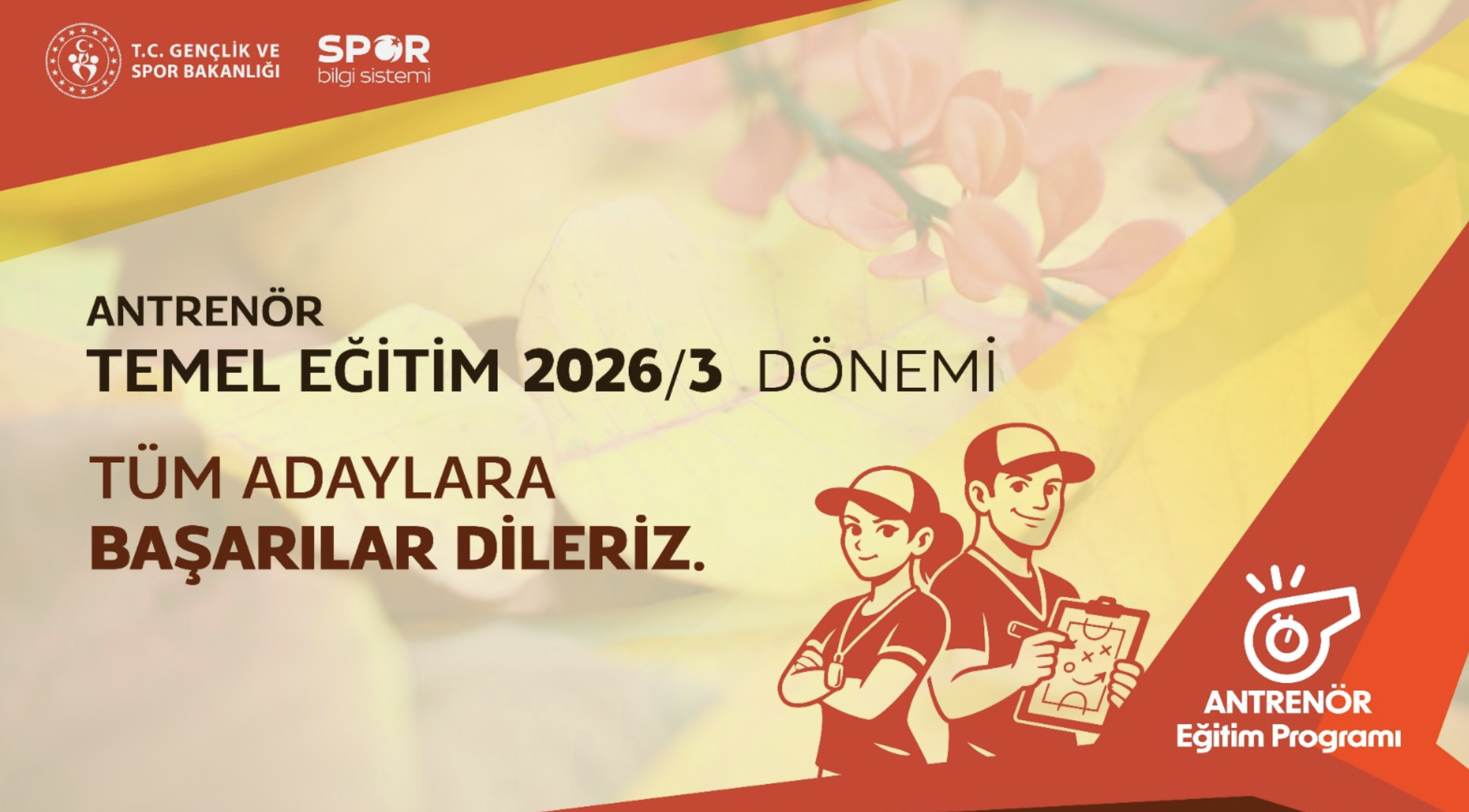 2026/3 Antrenör Temel Eğitim Sınavı